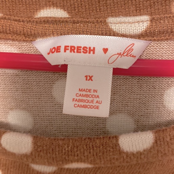 Size 1X Joe Fresh X Jillian Harris Peplum Sweater - Picture 3 of 4